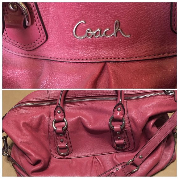 Coach Ashley Satchel Pink Leather - Picture 8 of 8